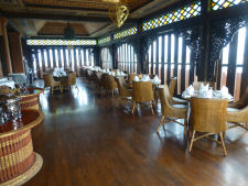 Breakfast area at Bagan King in Mandalay