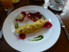 Breakfast at The Strand hotel in Yangon