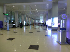 Arrival hall at Yangon airport
