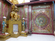 Decorations at pagoda on Mandalay Hill