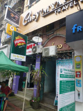 It was not easy to find the entrance to the puppet show