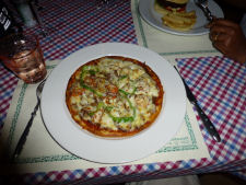 The pizza at BBB in Mandalay was not epic