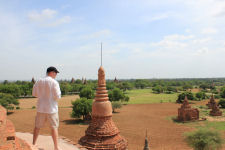 Gard enjoying the view in Bagan