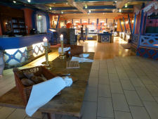 Breakfast area at hotel Ullensvang