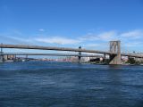 View to Manhattan Bridge and Brooklyn Bridge