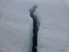 Be careful - there are lots of cracks in the Folgefonna glacier