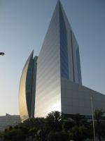 Modern skyscrapers along the creek in Dubai