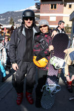 Cyril and Isa ready for skiing