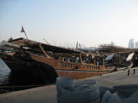 Dhows on the creek in Dubai