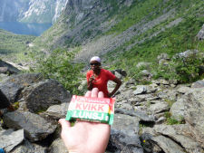 Having a break when going to Trolltunga