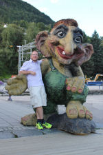 Gard getting friendly with a troll in Voss