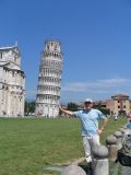 Another tourist dork at the leaning tower of Pisa