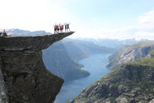 We went to Trolltunga with OpplevOdda. Here is a group photo