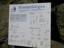 Sign as we reached Himmelstigen via ferrata