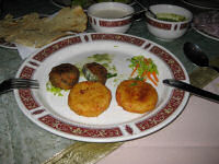 Enjoying Indian food at Kwality restaurant in Dubai