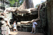 Nikki and Gard at Ta Prohm
