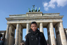Nikki at Brandenburger Gate in Berlin