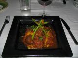 Eating osso bucco at Olivio at Samui