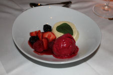 The Panna cotta at Elysee in Voss was very good
