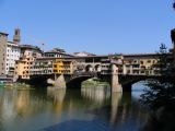 Ponte Vecchio seen from the river bank