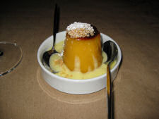 Traditional flan dessert at Tasca da Esquina in Lisbon