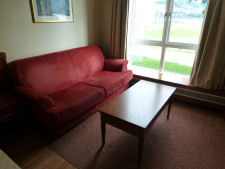 Sofa at Fleischers hotel in Voss