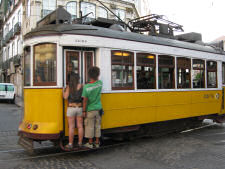 That is one way to ride for free - in Lisbon