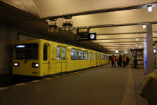 An U-bahn station in Berlin