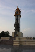 The Vietnam Cambodia friendship monument in Phnom Penh