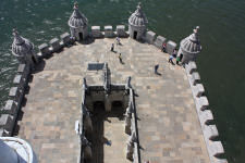 The base of Belem tower in Lisobon