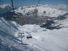 View from a lift towards Verbier
