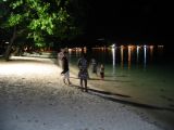 Walking on Chaweng beach at night
