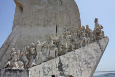 West facade of the monument to the discoveries in Lisbon