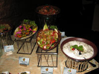 Arabic food selection at Fazaris during Friday brunch