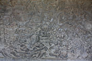 Details of bas-reliefs at Angkor Wat
