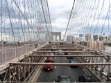 A view to the highway on Brooklyn Bridge
