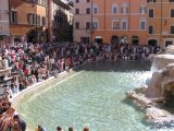 The Trevi fountain can be pretty crowded