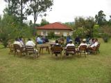 Drinks in the garden at the Marangu hotel