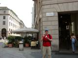 Enjoying some ice cream at Piazza del Duomo