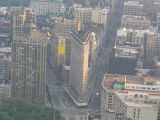 The Flat Iron building seen from the top of Empire State Building
