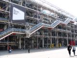 The front of the Pompidou museum