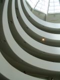 Inside of the Guggenheim museum
