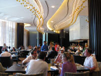 Interior at Fazaris during Friday brunch