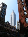 The Empire State Building is a real landmark in NYC