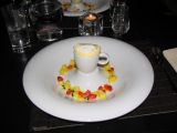 Colorful dessert at Paparazzi