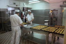 The making of pasteis de Belem in Lisbon