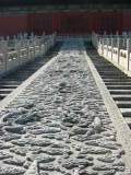 A marble staircase at one of the halls