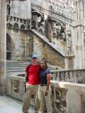 Nikki and Gard of the roof terrace of the Duomo
