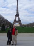 Nikki & Gard in front of the Eiffel Tower