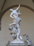 Rape of the Sabine women on Piazza della Signoria in Firenze